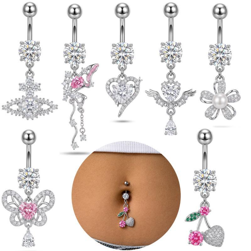 Body Jewelry Surgical Steel - 1 unidad de anillo colgante para