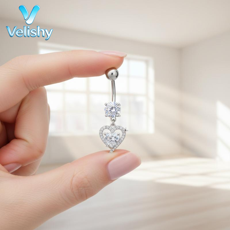 Body Jewelry Surgical Steel - Piercing de Ombligo Colgante de Acero