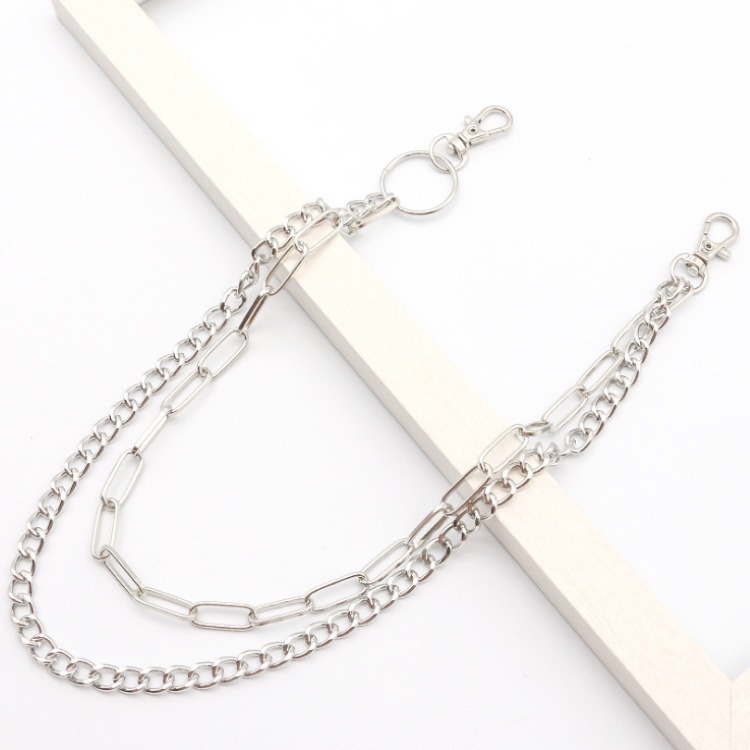 Body Jewelry Men - Cadena de Pantalones de Doble Cadena
