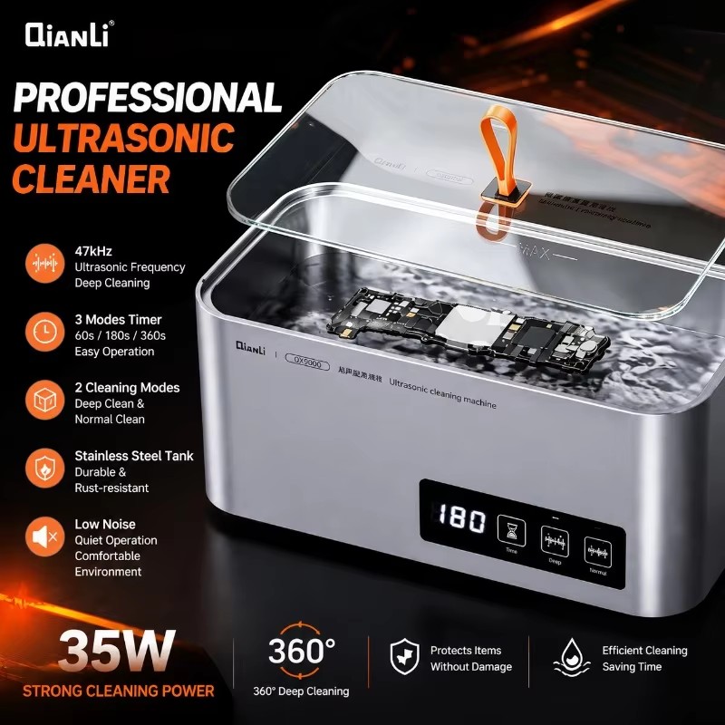 Body Jewelry Cleaner - Limpiador Ultrasónico QIANLI QX9000 de 35W