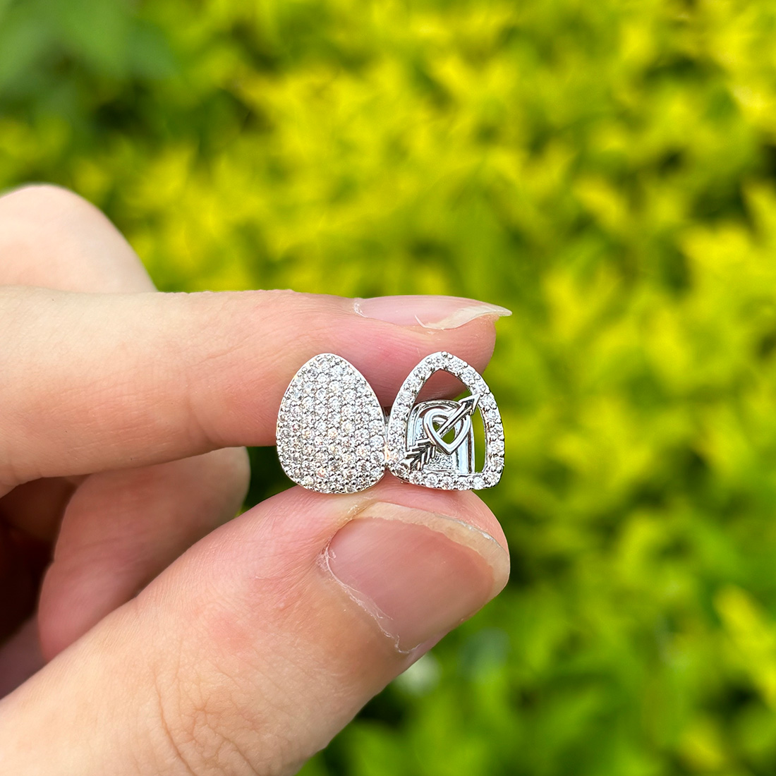 Body Jewelry Men - RACHELZ Hip Hop doble amor corazón