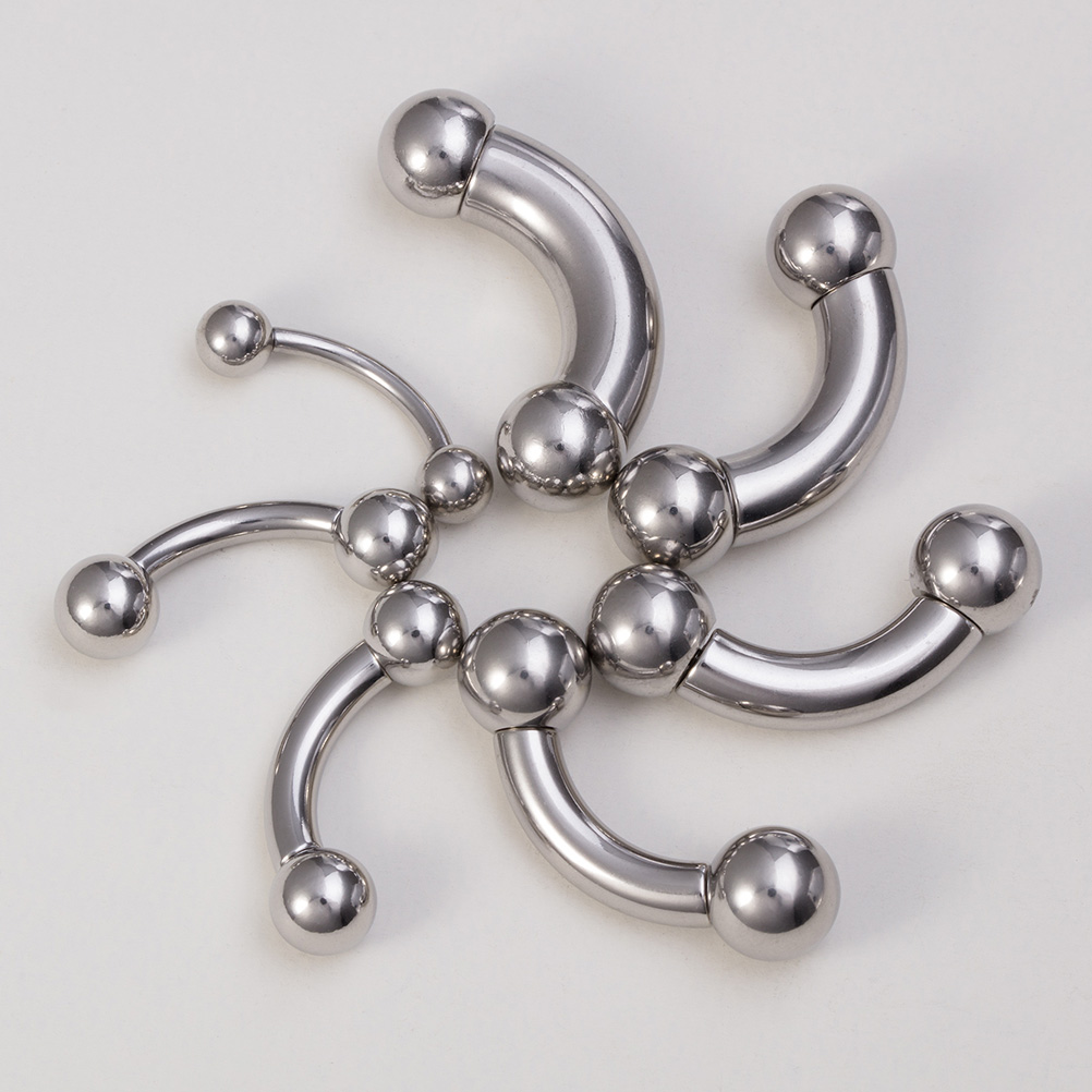 Eyebrow Curved Barbell - Pendientes para el trago de cejas