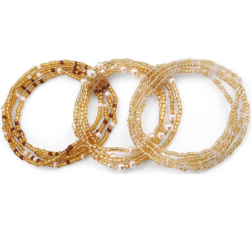Body Jewelry By The Chain Gang - Cadenas de Cintura Elásticas Africanas para