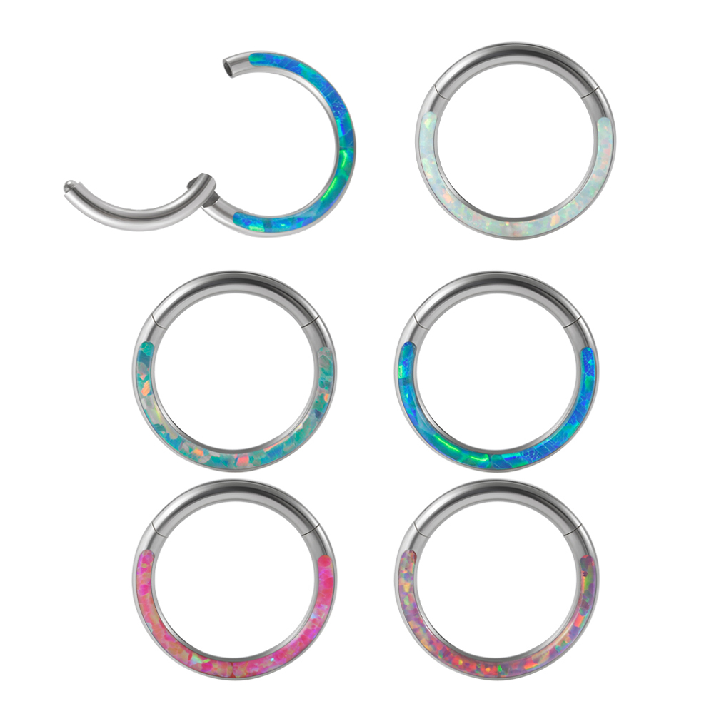 Body Piercing Quality Jewelry - 1 unidad de Clicker con bisagras