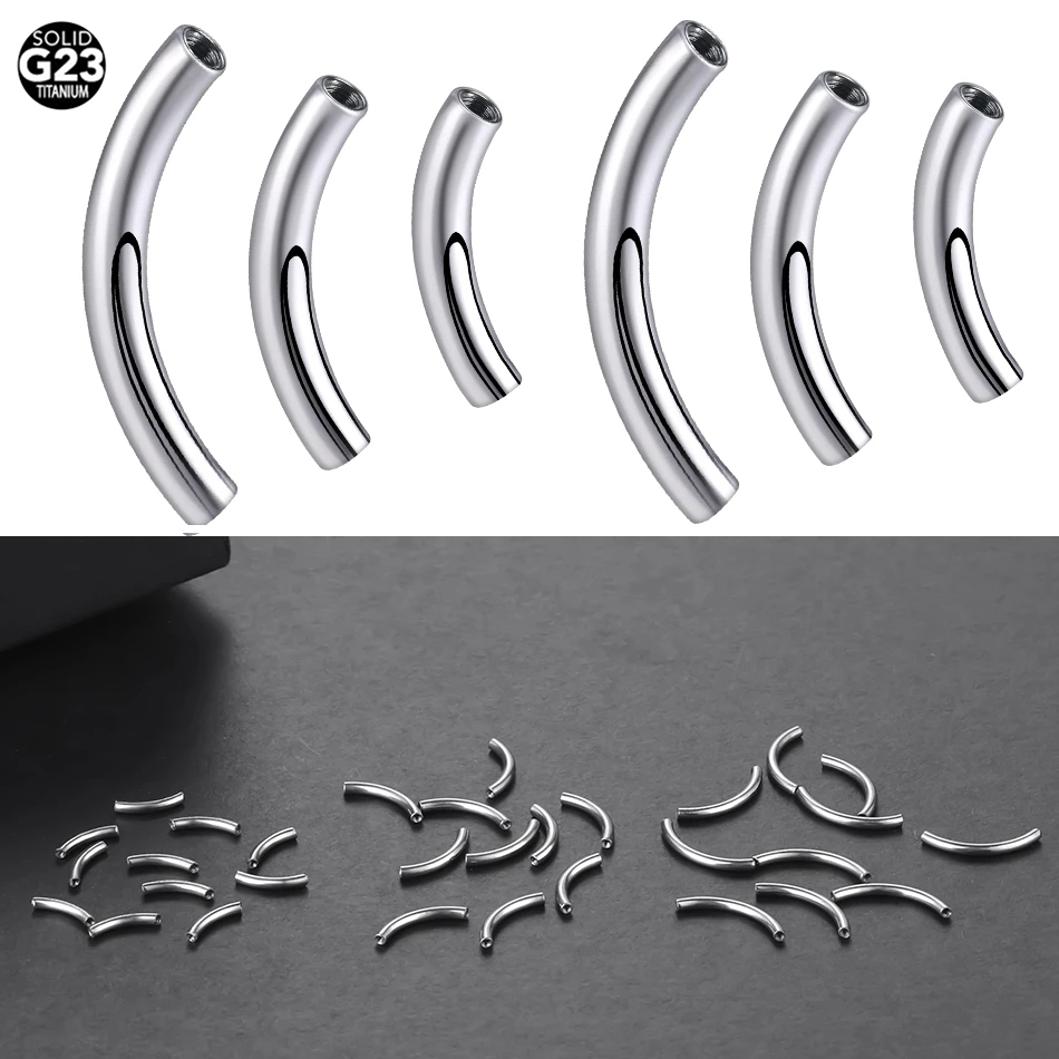 Eyebrow Curved Barbell - 10 unids/set G23 piezas de barra