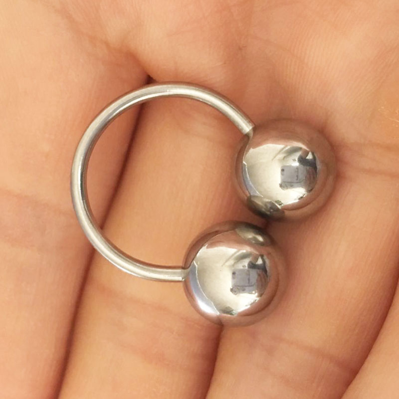 Bola grande de acero inoxidabl - Nipple Bar Curved reseña y precio