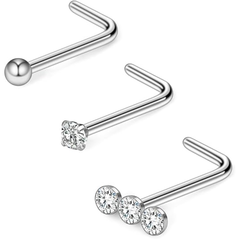 3 piezas de 20G, anillos de ac - Body Jewelry Surgical Steel reseña y precio