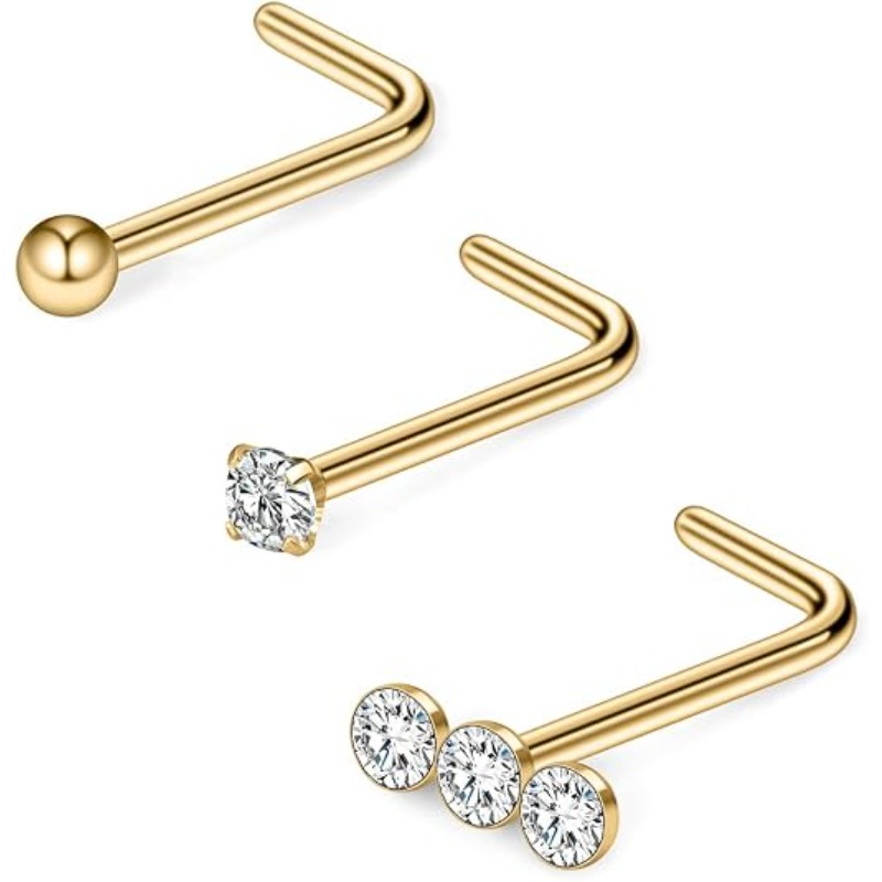 3 piezas de 20G, anillos de ac - Body Jewelry Surgical Steel reseña y precio