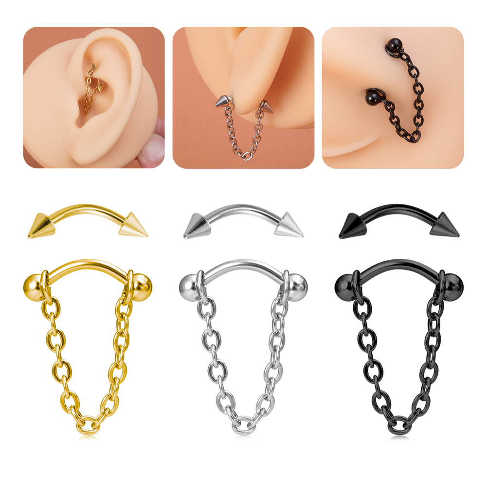 1 pieza de joyería para Pierc  - Eyebrow Curved Barbell reseña y precio
