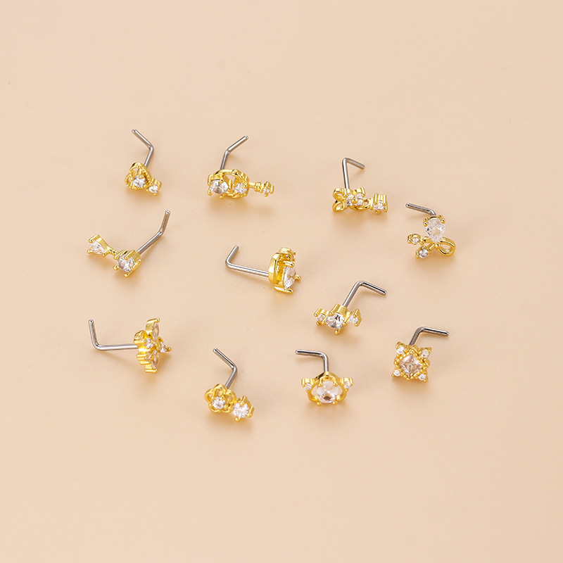 Piercing de Nariz en Forma de  - Body Jewelry Surgical Steel reseña y precio