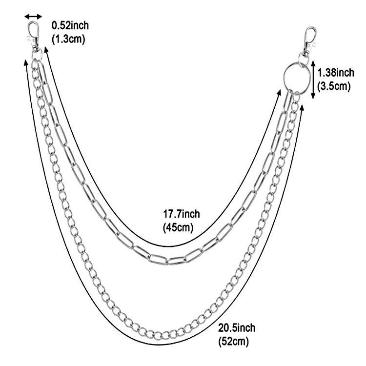 Cadena de Pantalones de Doble  - Body Jewelry Men reseña y precio