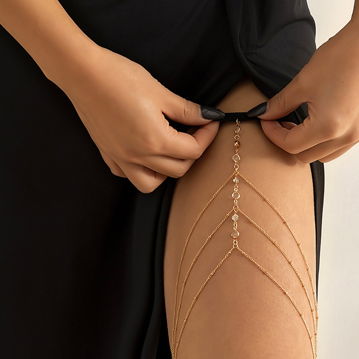 Banda elástica bohemia de cris - Body Jewelry Chest reseña y precio