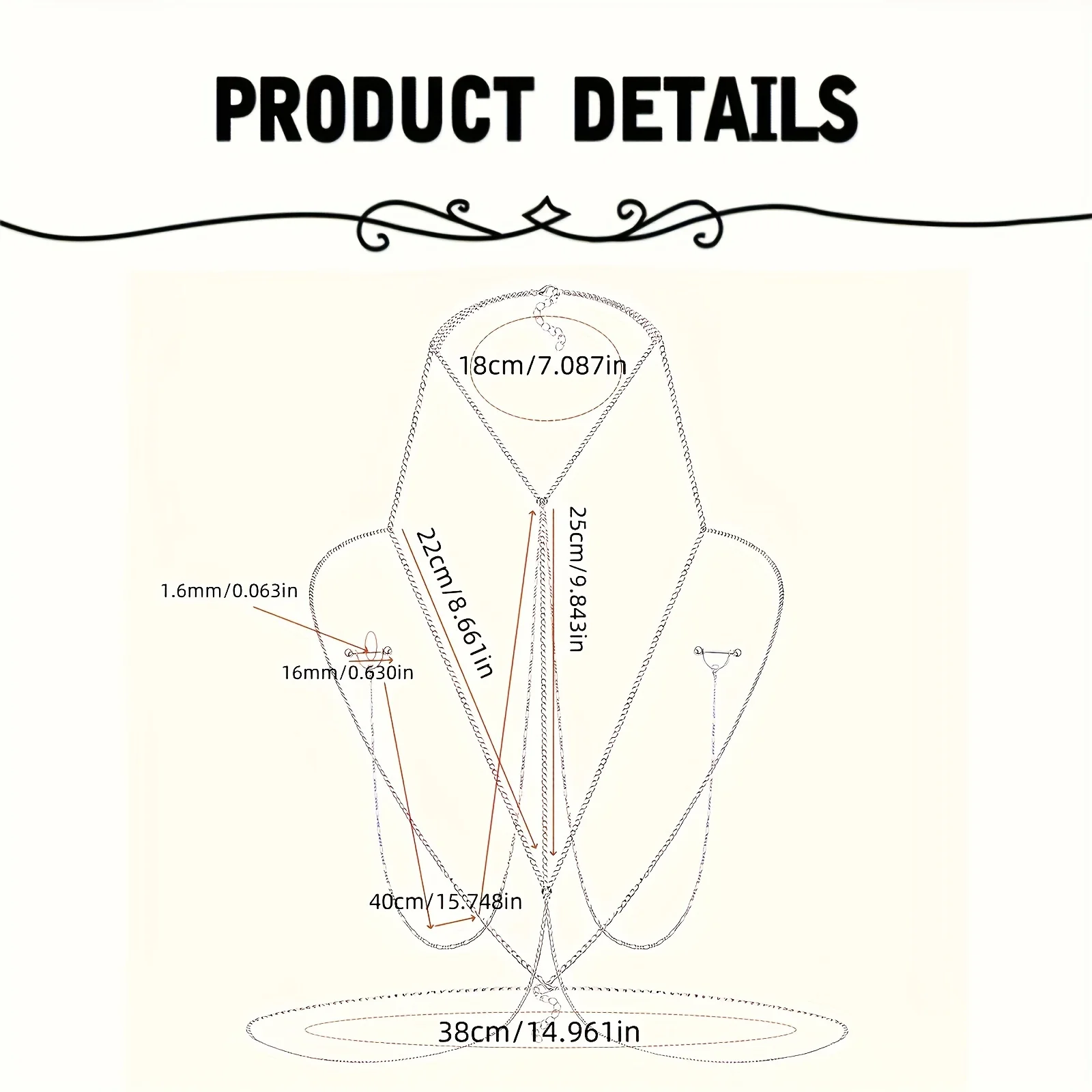 1 cadena para el cuerpo elegan - Body Jewelry Nipple Chain reseña y precio
