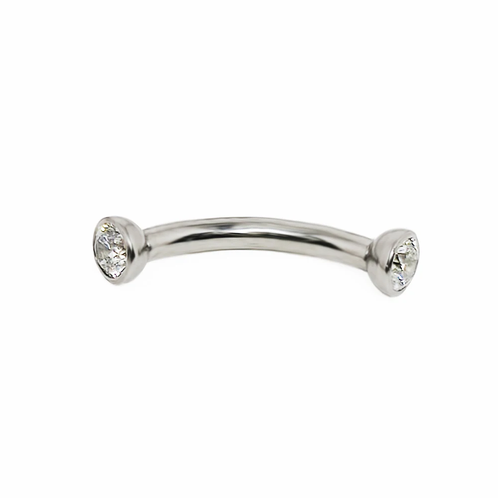 F136 Piercings de titanio para - Eyebrow Curved Barbell reseña y precio