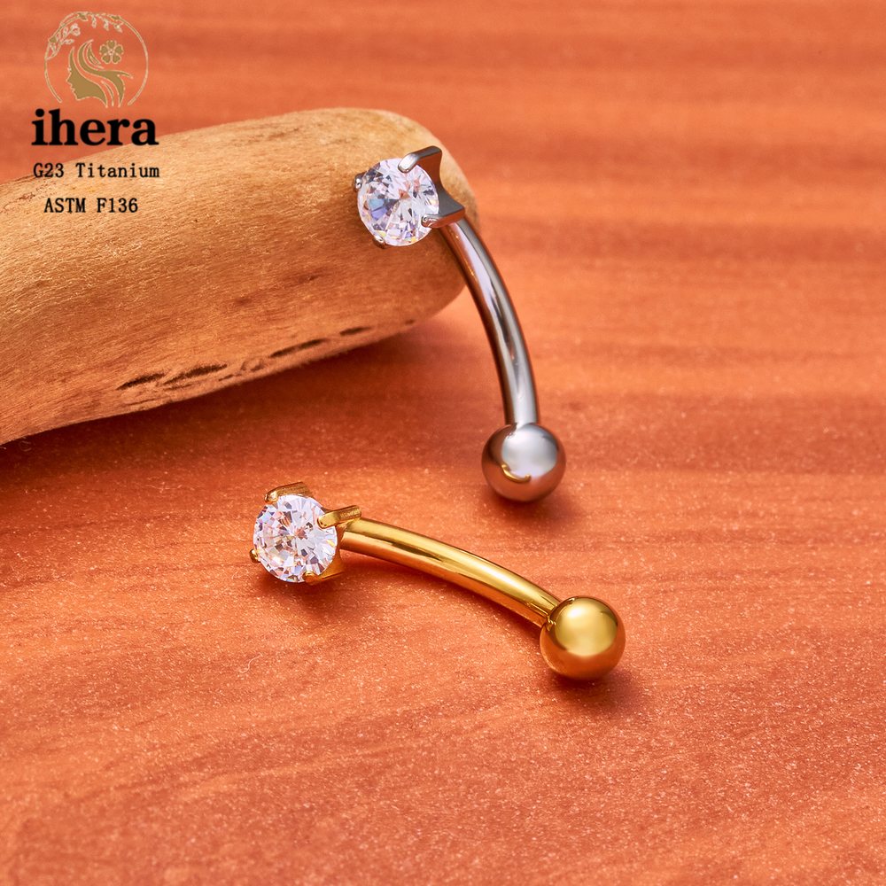 Piercing de Ceja de Titanio AS - Eyebrow Curved Barbell reseña y precio