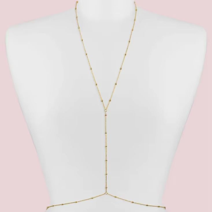 Cadena de Cuerpo Bohemia con C - Body Jewelry By The Chain Gang reseña y precio