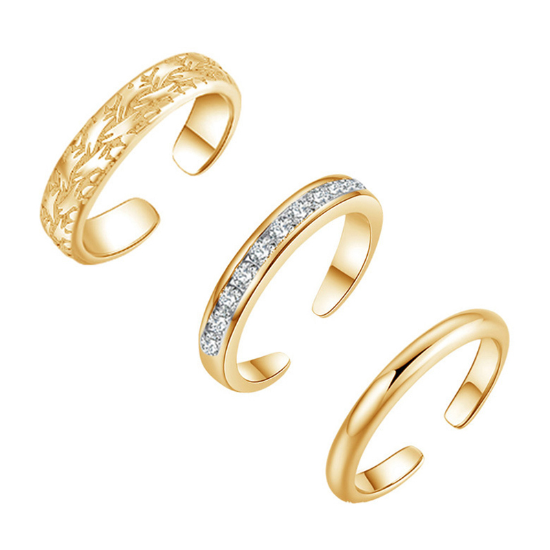 Trio Set Anillos para el dedo  - Body Jewelry Lot reseña y precio