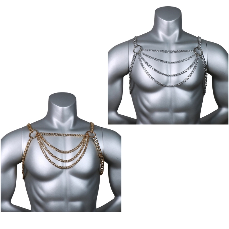 Cadena Metal para pecho para h - Body Jewelry Men reseña y precio