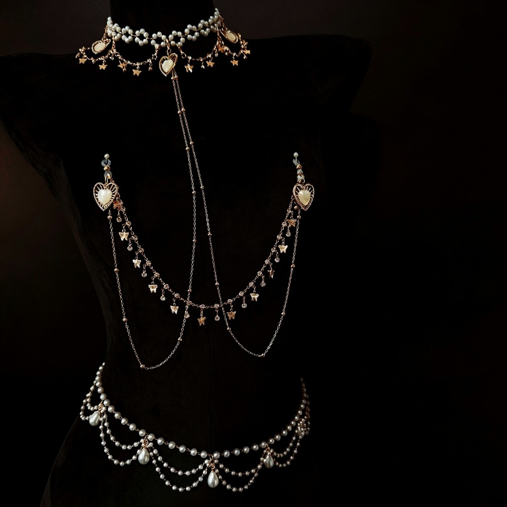 Cadena de cuerpo tipo garganti - Body Jewelry Nipple Chain reseña y precio