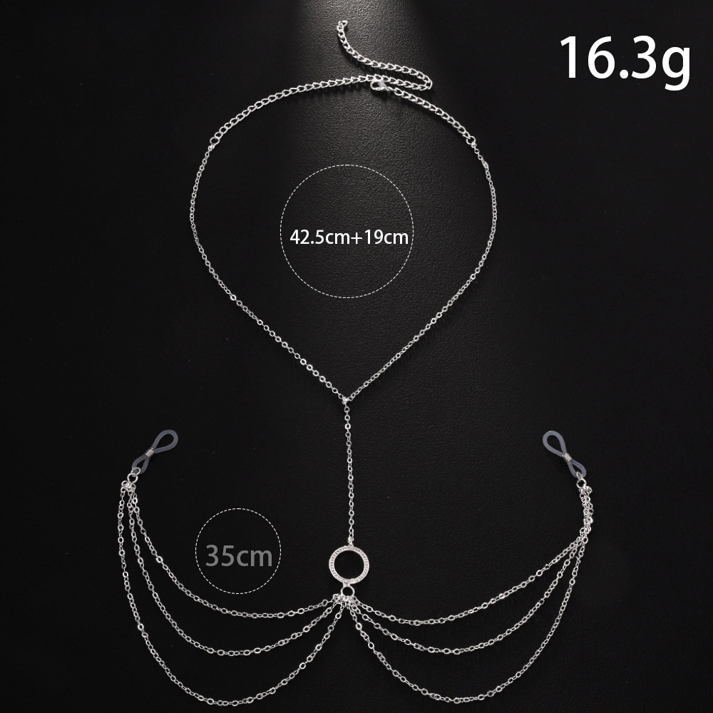 Cadenas redondas huecas para p - Body Jewelry Nipple Chain reseña y precio