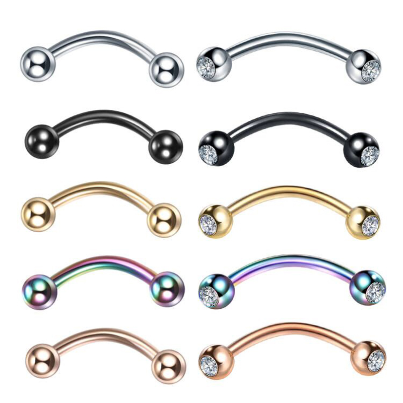 piercing ceja Piercing de cris - Eyebrow Curved Barbell reseña y precio