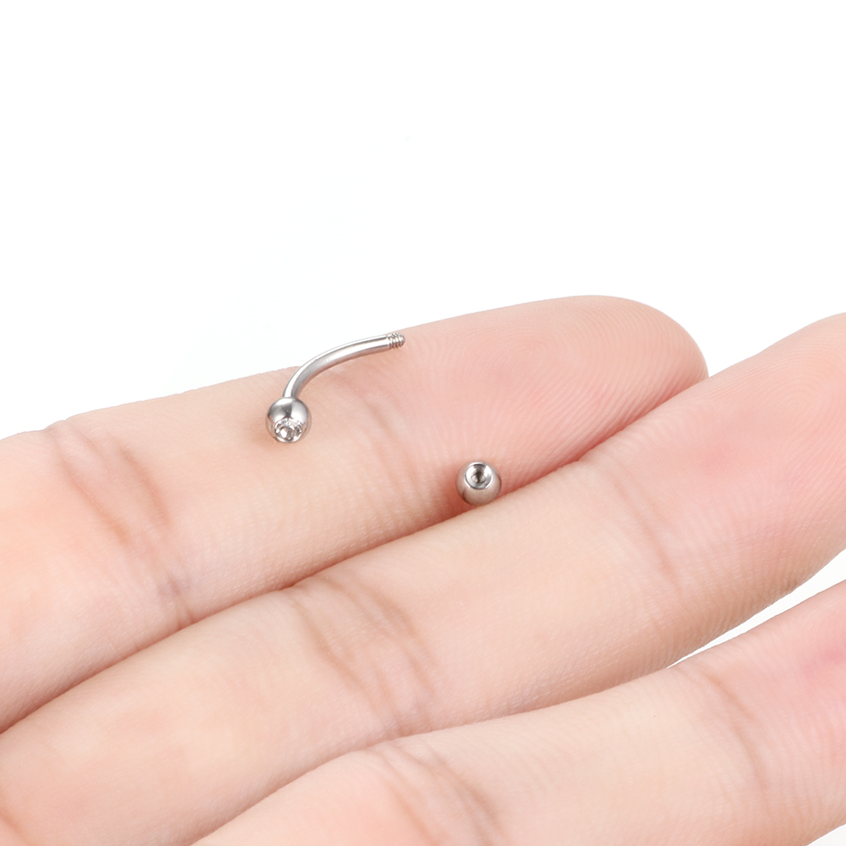 piercing ceja Piercing de cris - Eyebrow Curved Barbell reseña y precio