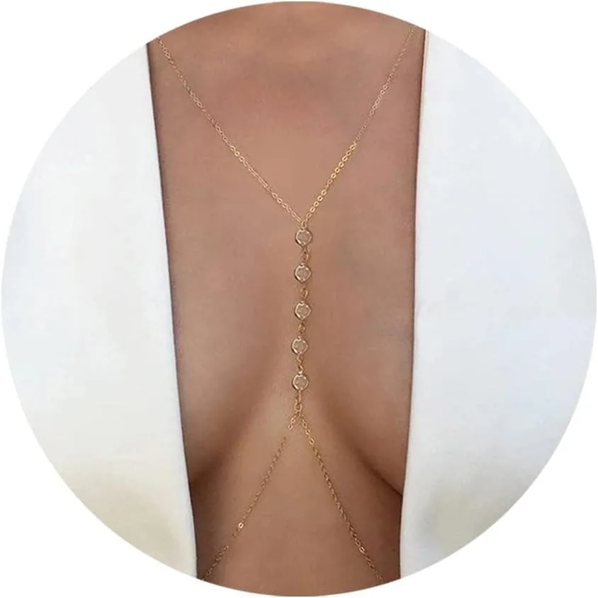 Cadena de cintura de cristal p - Body Jewelry For You reseña y precio