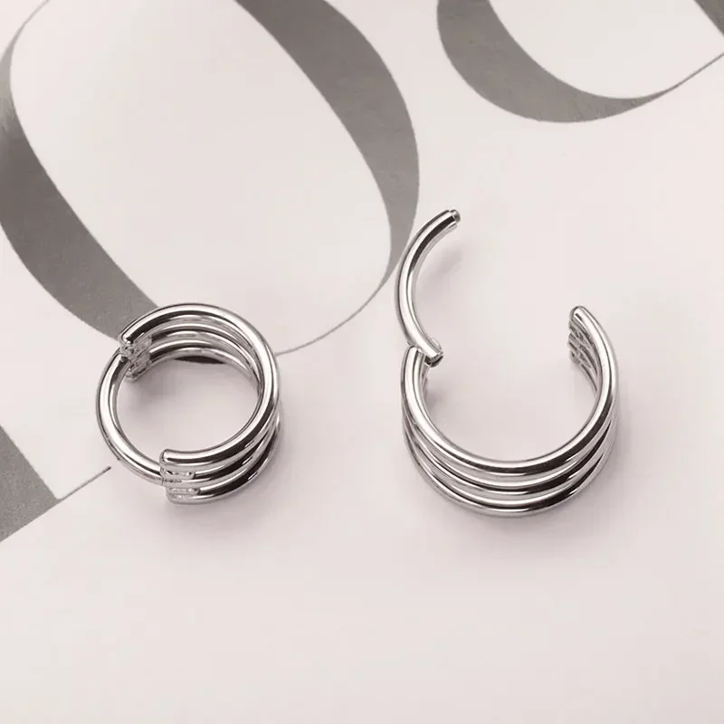 Anillo de titanio G23 de tres  - Body Piercing Quality Jewelry reseña y precio