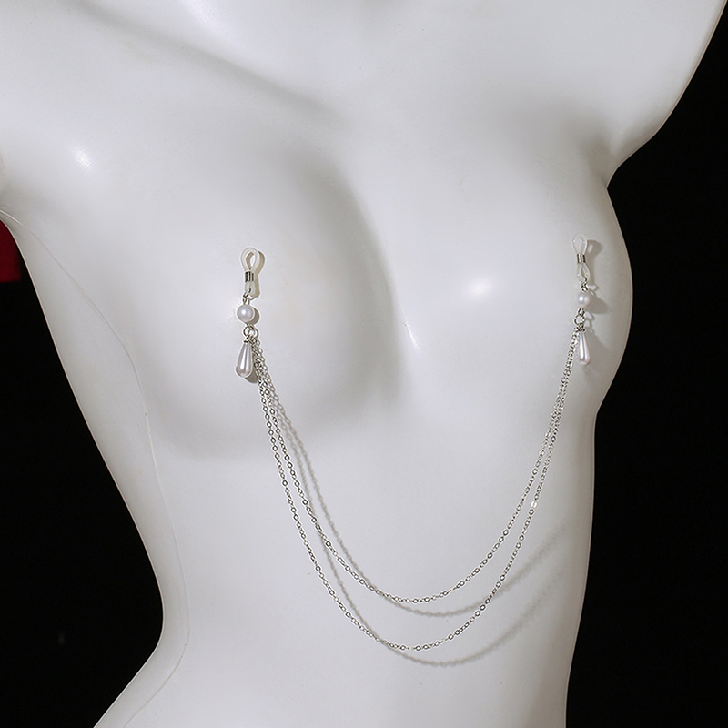 Cadena de pecho sexy de metal  - Body Jewelry Nipple Chain reseña y precio