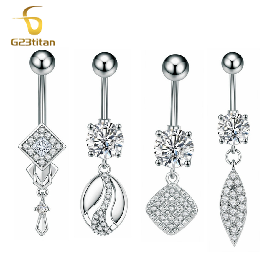 Anillo de ombligo con circonit - Body Piercing Quality Jewelry reseña y precio