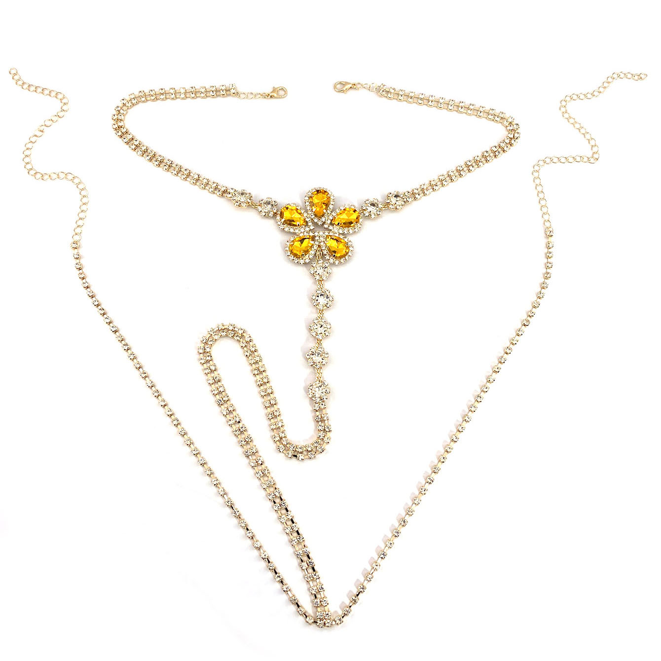 Conjunto de Tanga de diamantes - Body Jewelry For You reseña y precio