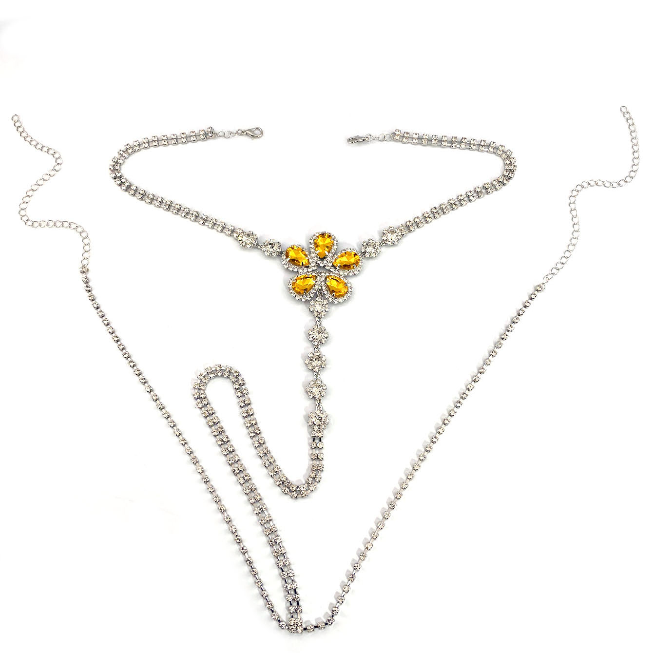 Conjunto de Tanga de diamantes - Body Jewelry For You reseña y precio