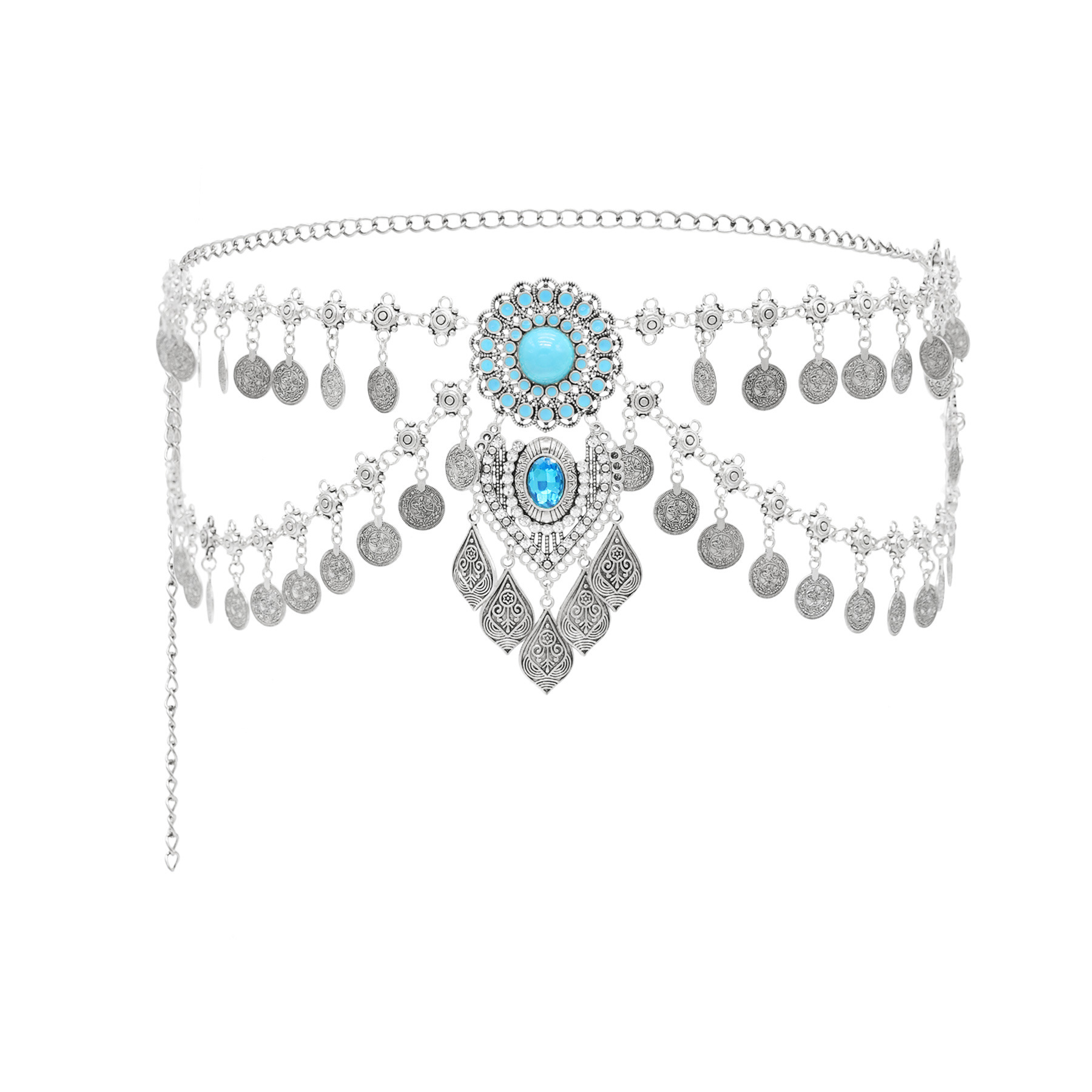 Cadena de cintura de turquesa  - Body Jewelry By The Chain Gang reseña y precio