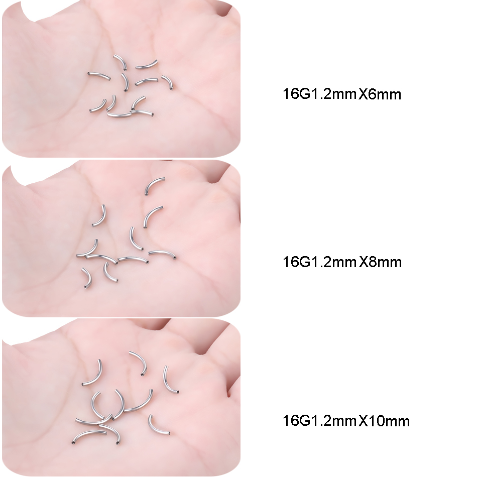 10 unids/set G23 piezas de bar - Eyebrow Curved Barbell reseña y precio