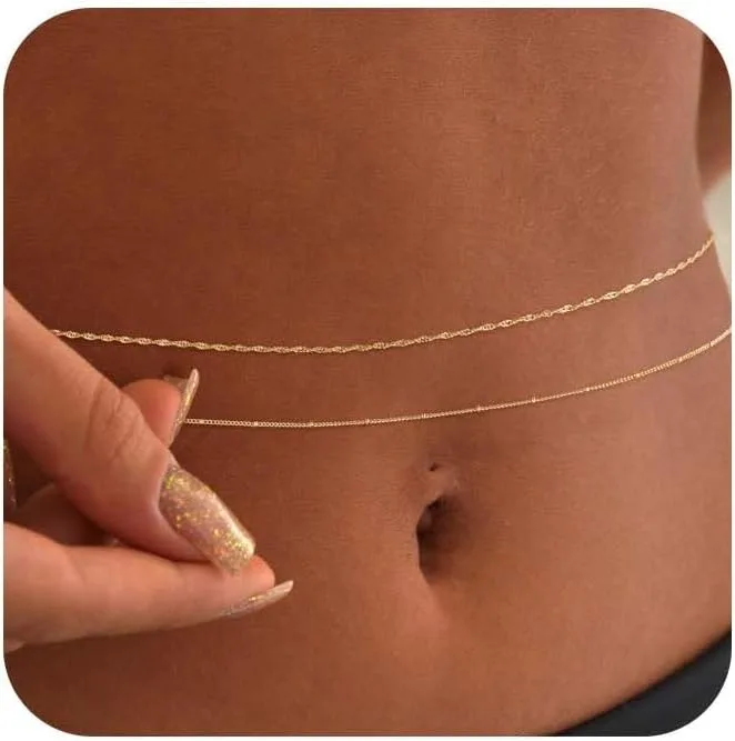 Cadena de cuentas de cintura a - Body Jewelry By The Chain Gang reseña y precio
