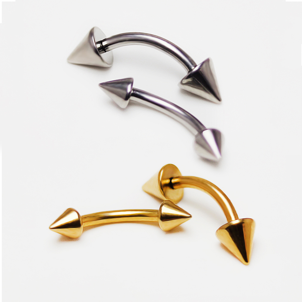 F136 Piercing de titanio 3-5mm - Eyebrow Curved Barbell reseña y precio