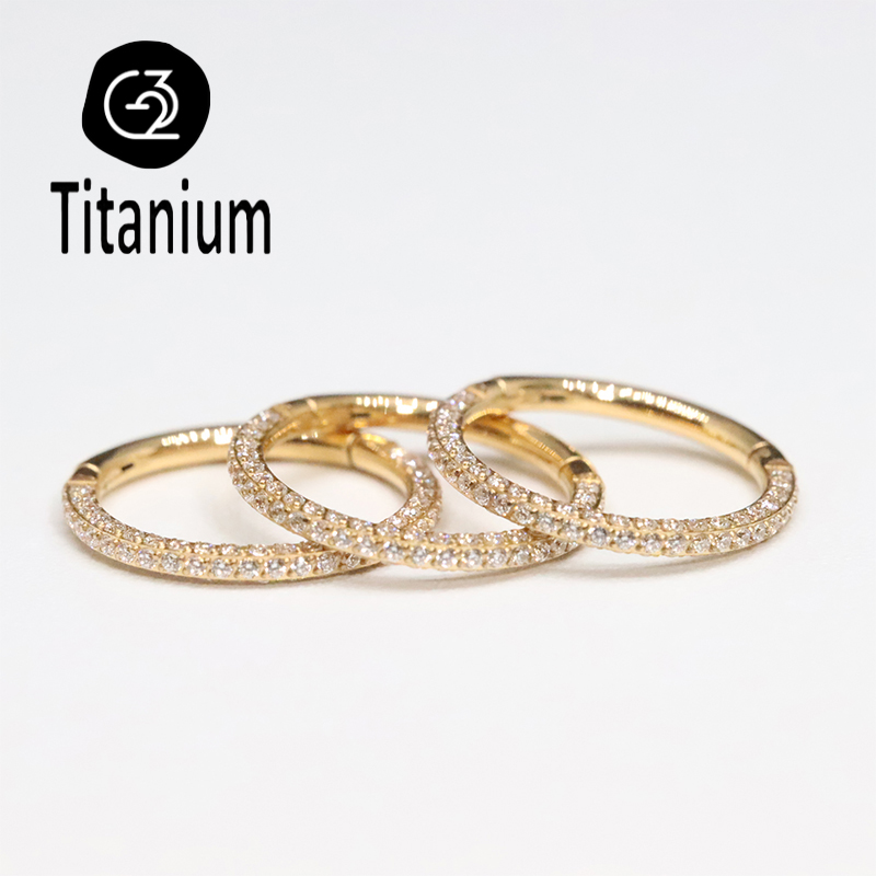 Pendientes de titanio ASTM F13 - Body Piercing Quality Jewelry reseña y precio