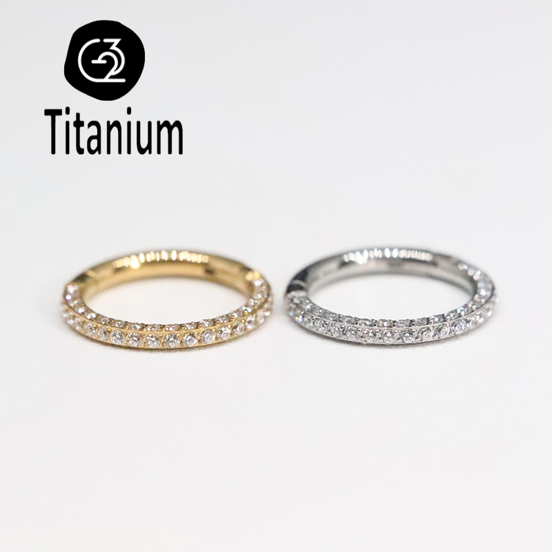 Pendientes de titanio ASTM F13 - Body Piercing Quality Jewelry reseña y precio